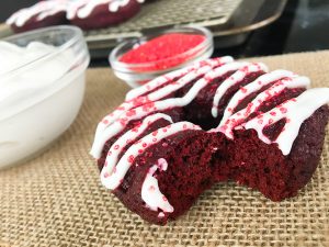 red velvet doughnut